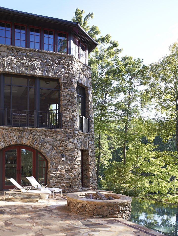 Grove Landing front patio and firepit