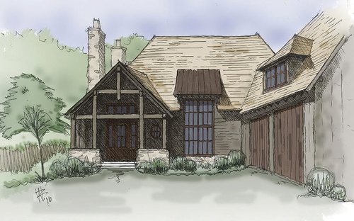 Scarlet Oak Final Rendering and home plans