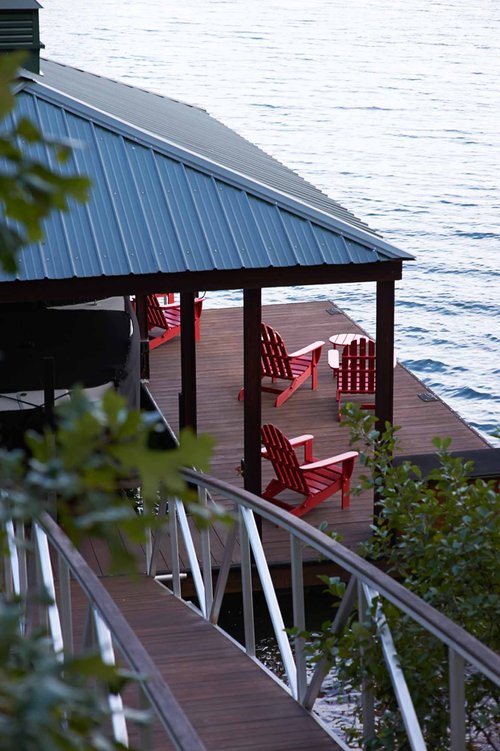 Boat Dock on lovely Lake Keowee in Upstate South Carolina.