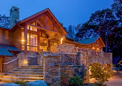 A home built by Morgan-Keefe in 2009 at Balsam Mountain Preserve.