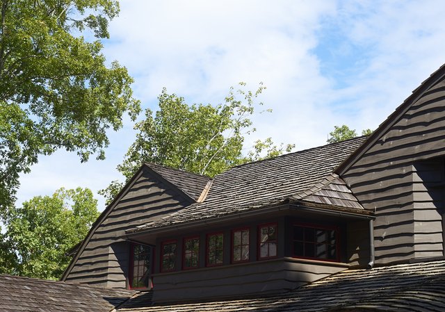 Grove Landing exterior shingle work