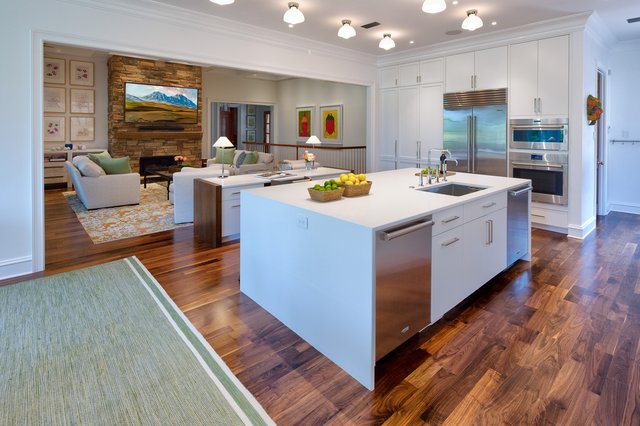 Modern Mountain Kitchen Island After