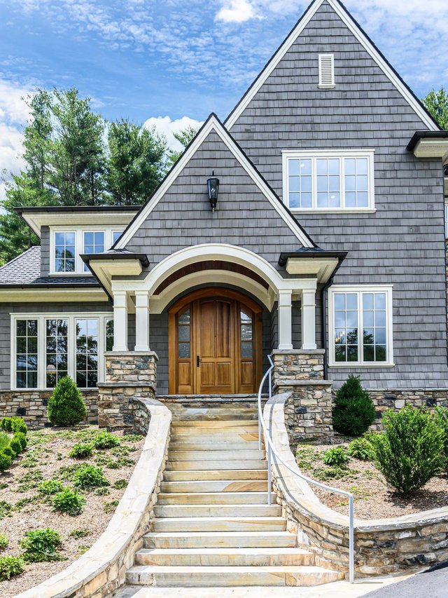 Brookline Manor exterior front door