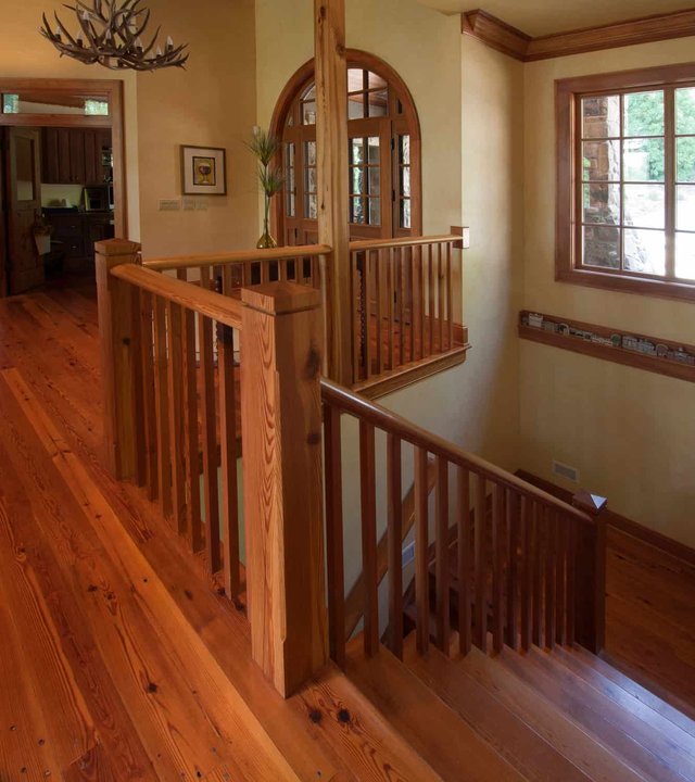 Family Retreat Custom Railing Staircase