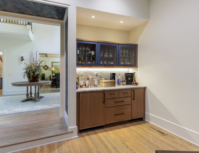 Renewed Family Home Built-in Bar