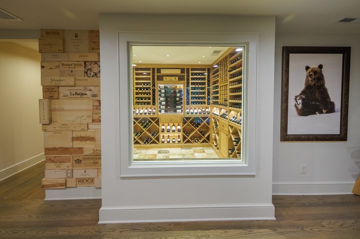 Renewed Family Home Climate-Controlled Wine Room