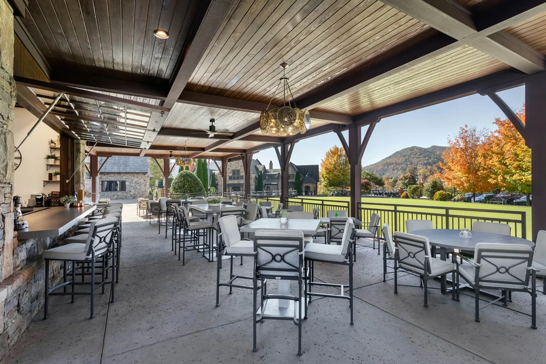 Clubhouse patio at Walnut Cove