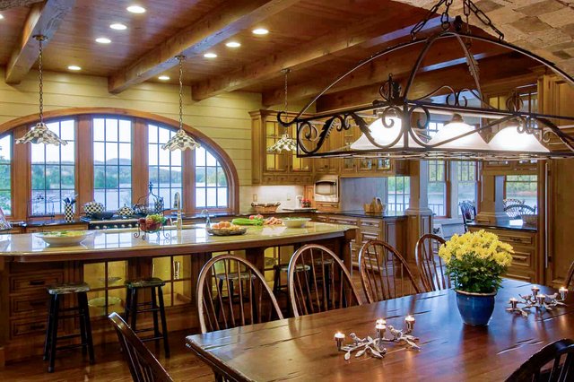 Lake Retreat Dining Room and Kitchen 1