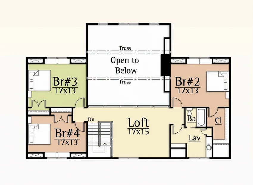 Laurel Upper Level floorplan