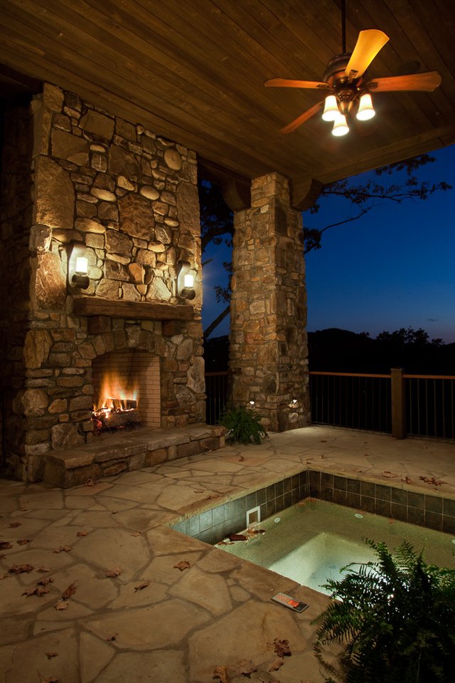 Raven Cliff Outdoor Fireplace