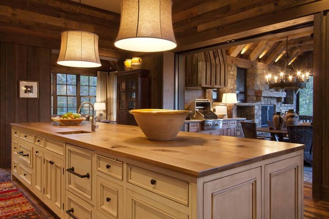 Reclaimed Wonder Kitchen Island and Covered Porch