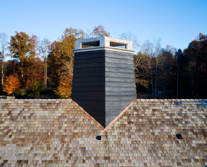 Anthracite Lodge chimney detail