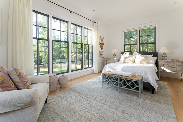 Modern Farmhouse Bedroom with Windows