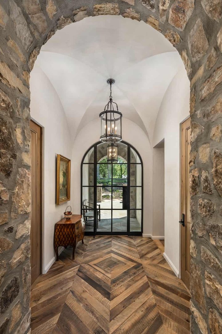 Town Mountain Ranch Arched Entry and Foyer