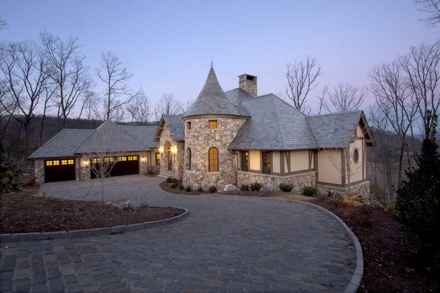 Walnut Chateau Front Exterior at Dusk