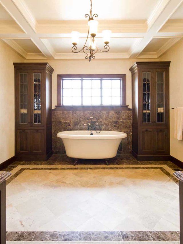 Walnut Chateau Master Bathroom Tub