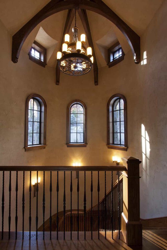 Walnut Chateau Top of Staircase