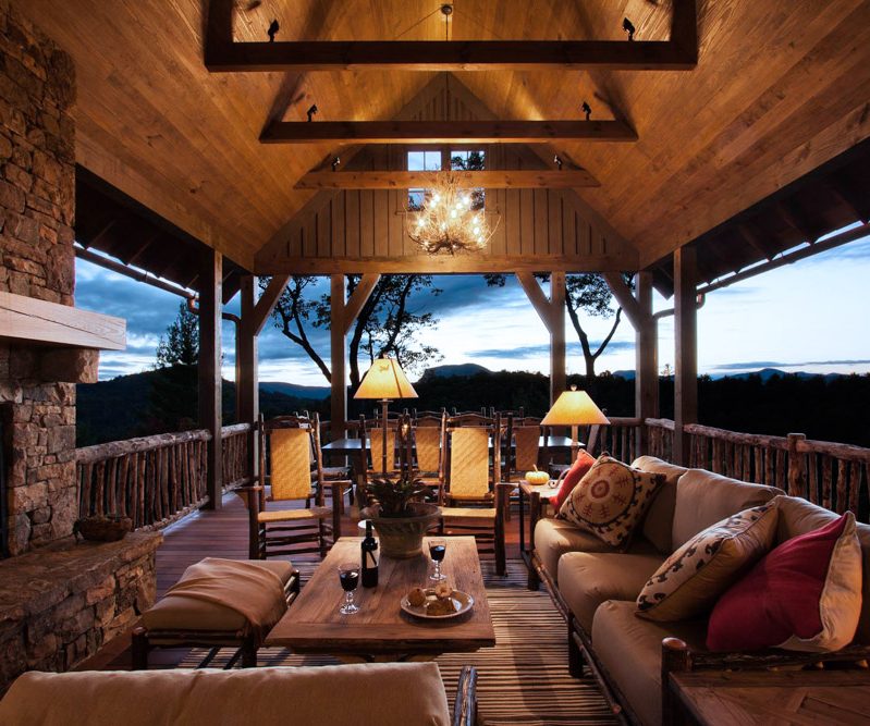 living space on porch
