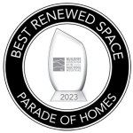 Emblem: Best Renewed Space Award 2023 Parade of Homes